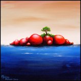 Red Island Acryl auf Leinwand;
30 x 30 cm